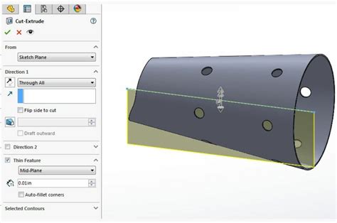 solidworks model a rolled part in sheet metal with overlap|solidworks sheet metal cylinder.